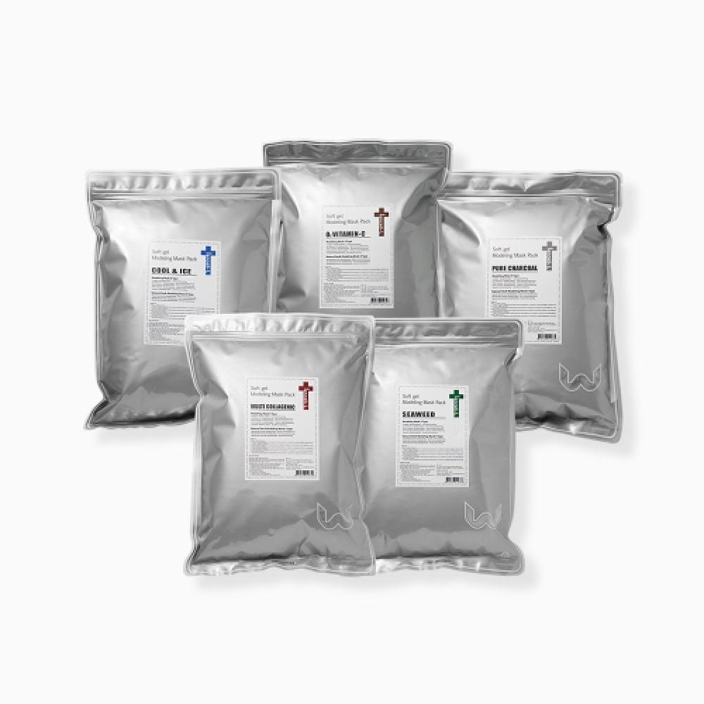 Iancell Modeling Mask Pack 1kg  5 Types Cool ice modeling mask pack 1kg