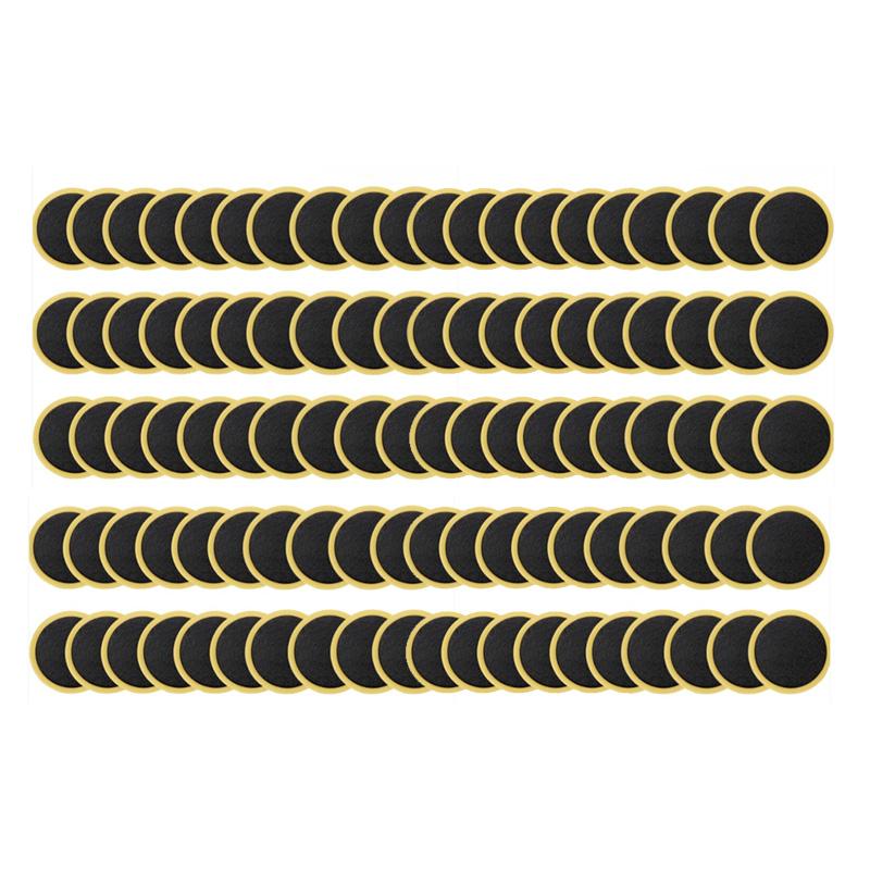 50/100 Pcs Round Bicycle Tire Patches Quick Drying Mountain Bike Tire Patch Tools No-glue Adhesive Bicycle Repairing Accessories