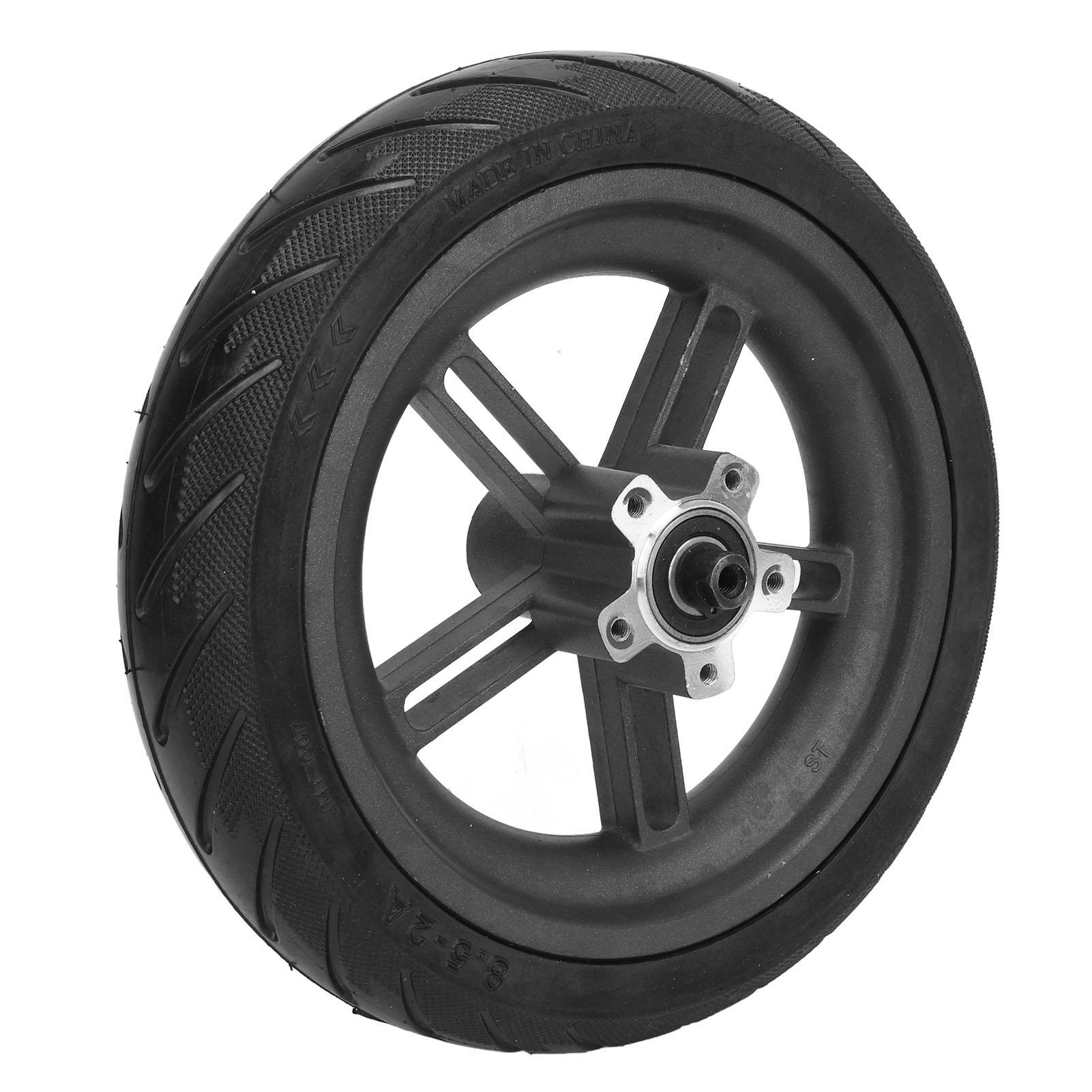 Electric Scooter Wheel Tire 8.5?2A Inflation Free Rubber Tire Aluminum Hub Accessory for Xiaomi M365