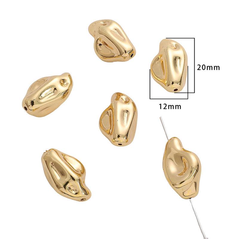 

Бусины-спейсеры из 14-каратного золота, заполненного золотом, неправильной формы барокко для браслетов и ожерелий ручной работы