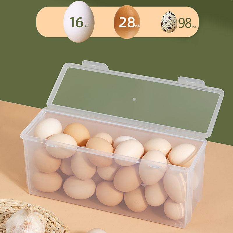 Kitchen Supplies Refrigerator Storage Box Egg Plastic Container Vegetable Fruit Food Storage Containers Fridge Organizers Boxes