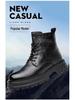 2023 Men's Retro Martin Boots: High-Top, Warm, Velvet-Lined Workwear with Thick Soles.