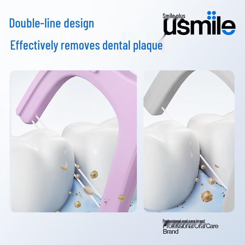

Usmile Anti-Cavity Double Line Dental Floss Sticks