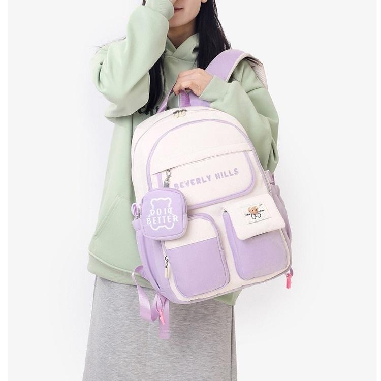 Gimnazjum Liceum Student Torba Szkolna Duża Pojemność Plecak Wysokiej Wartości(29*18*45cm)9658