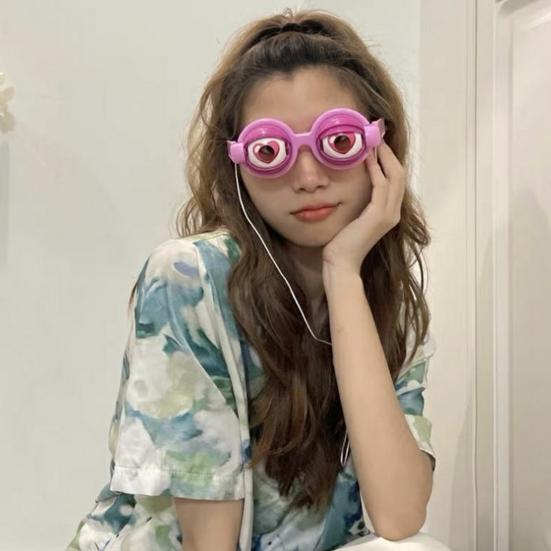 Winking Eyes Glasses Funny Novelty Booth Prop for Blinking Glasses Prank Photo Parties Performances Events