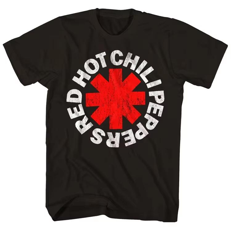 

2026 New pure Cotton Tshirt Red Hot Chili Peppers Unisex Cartoon Cool Funny Women and Unisex Tshirt Harajuku ShortSleeve Tees 2XL