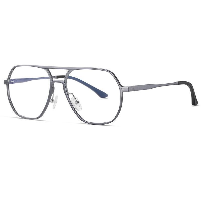 

Высококачественные алюминиево-магниевые очки для чтения для мужчин, большая оправа, защита от синего света, очки-авиаторы, металлические очки для пресбиопии 0