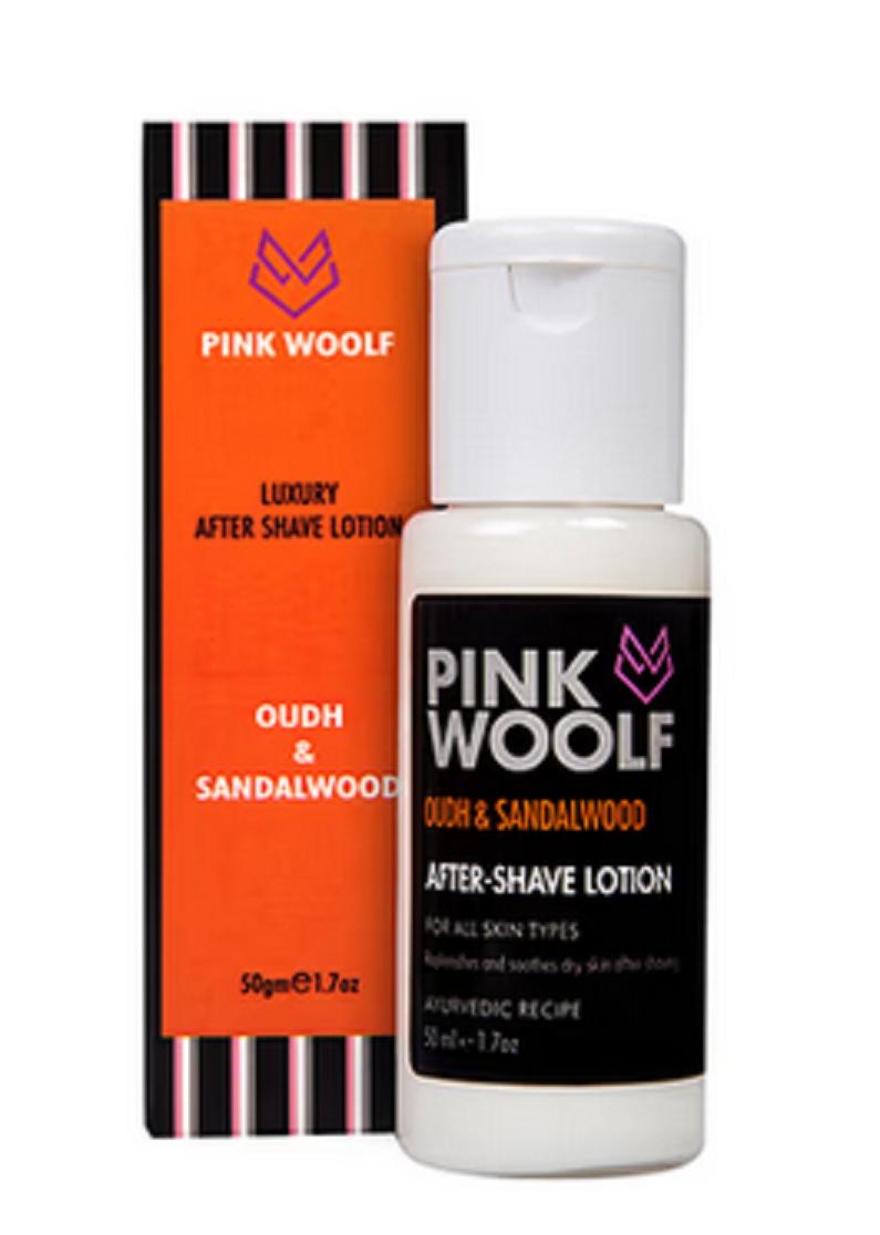 

@ Pink Woolf Luxury After Shave Lotion Oudh & Sandalwood 50 gm Zr-4027-60%Off
