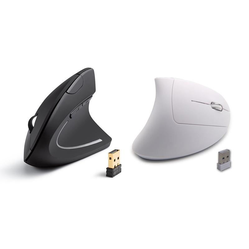 Wireless Mouse Pc&Game Ergonomic Design Vertical 1600Dpi Optical—Battery Version
