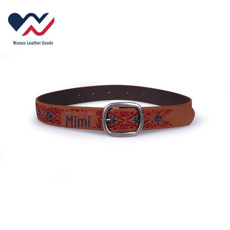 

«Женский пояс с этнической вышивкой в стиле ретро» 95-115 CM