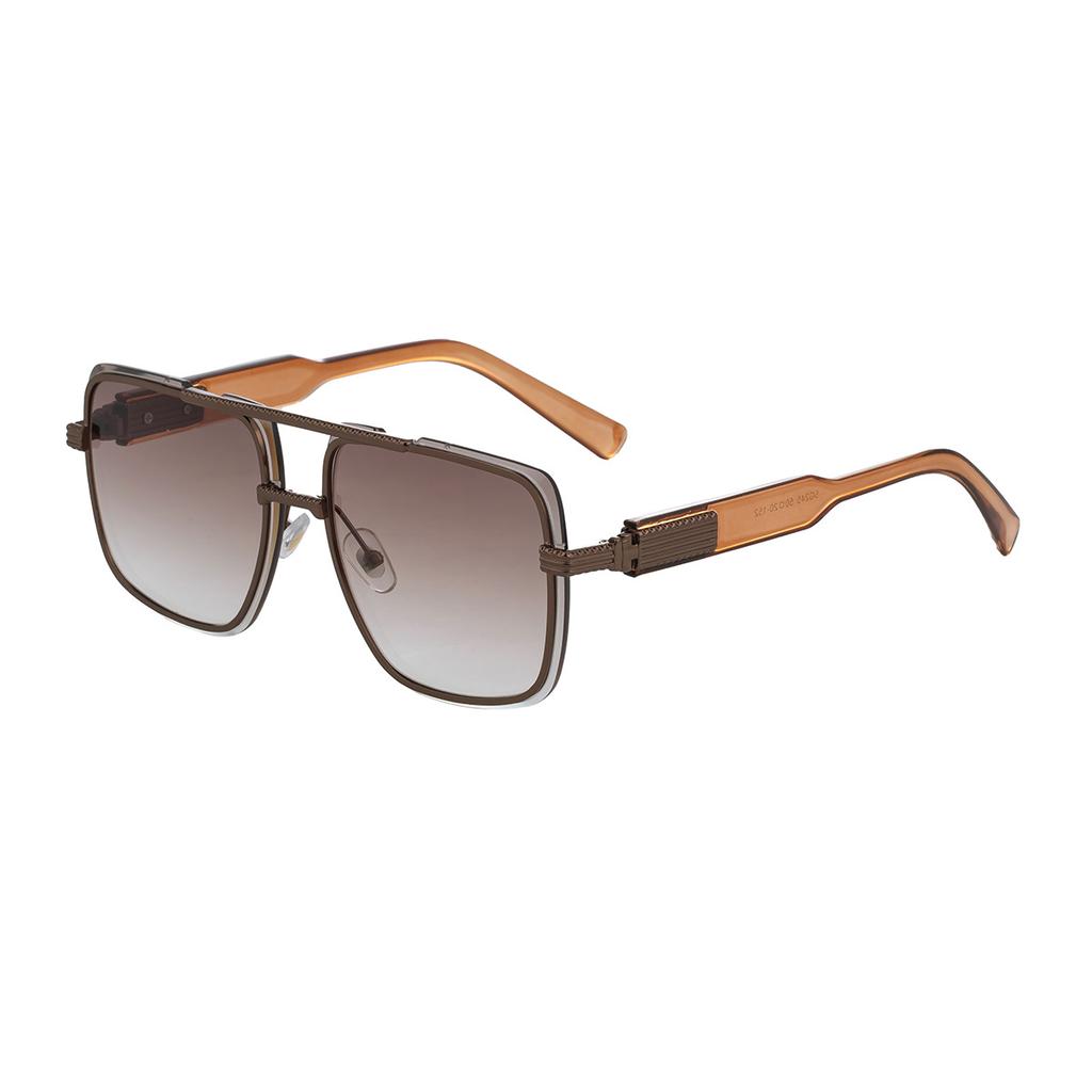 JYL TS Men's Metal Double-Bridge - Threaded Square Driving Sunglasses WF-5G245
