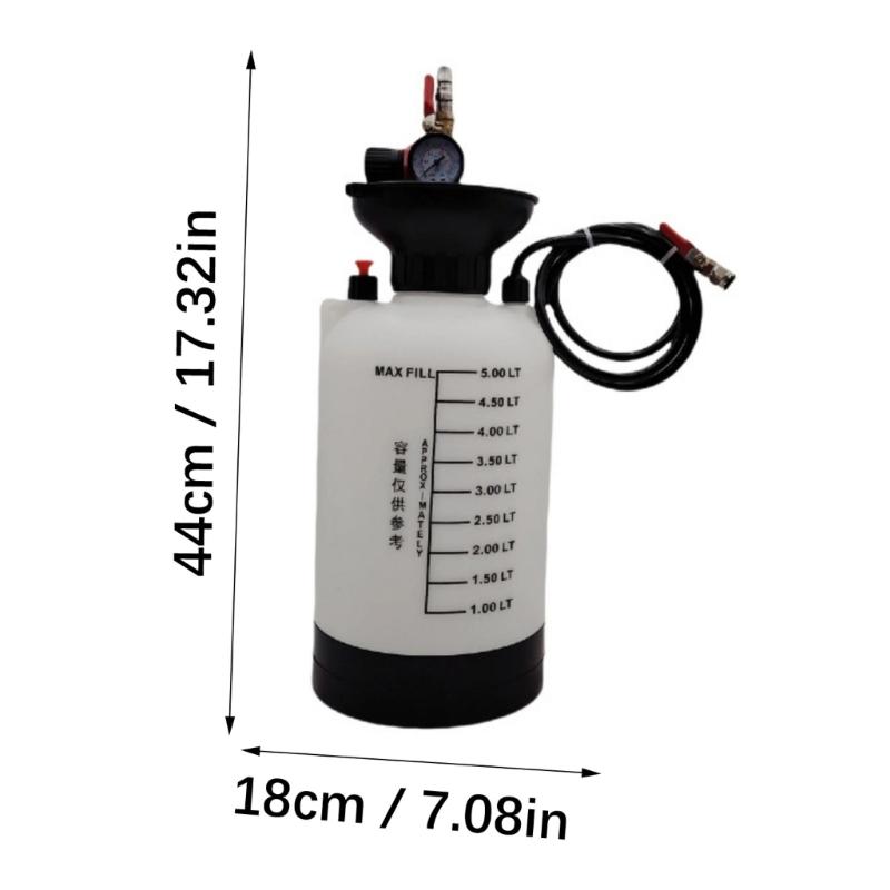 High Efficiency 5L Transmission Gear Oil Filler Machine for Automotive Repair and DIY Maintenance Pneumatic Extractor