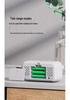 Minimalist Dual-Use LED Alarm Clock with Voice Control and Temperature Display