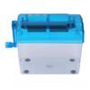Manual Shredder Strip Cut Shredding Machine Desktop A6 Paper Cutting Tool for Office School Home Use Blue