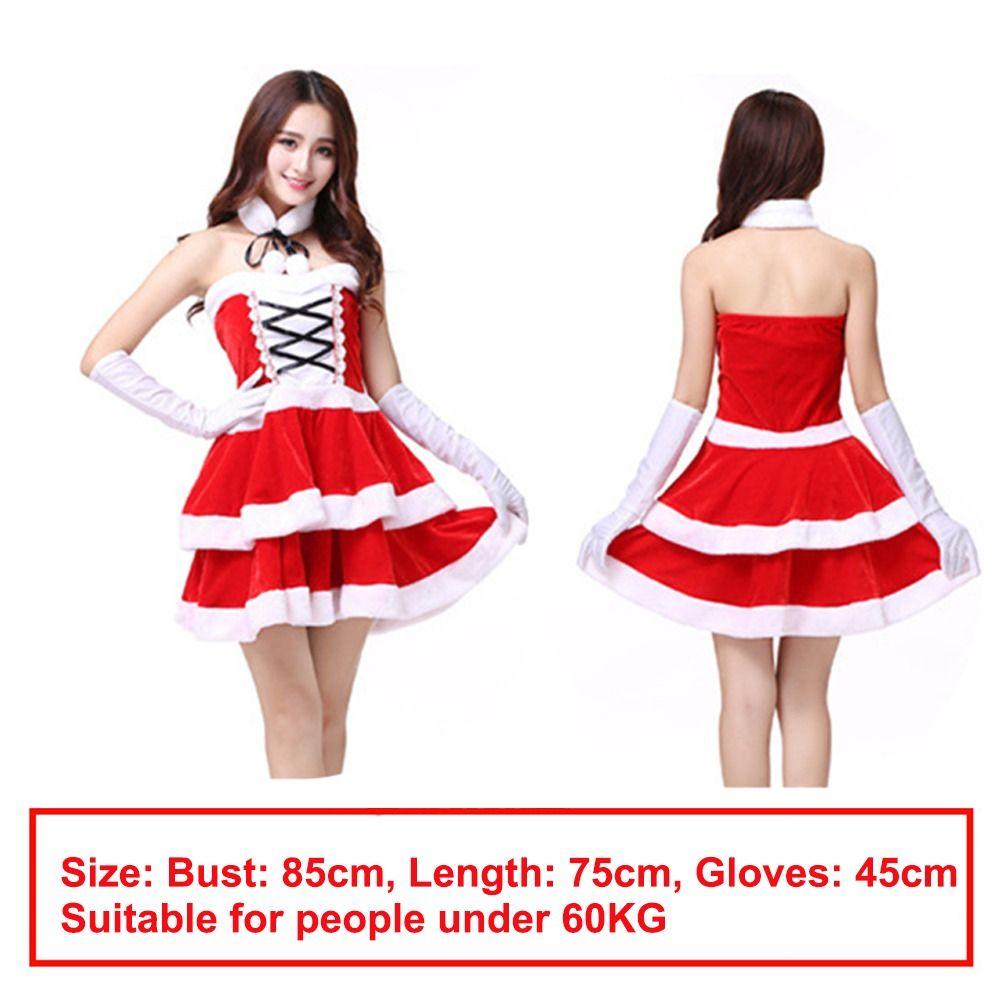 Favor Christmas Dress Costume Xmas Cosplay Outfit New Claus Dress  Holiday Party