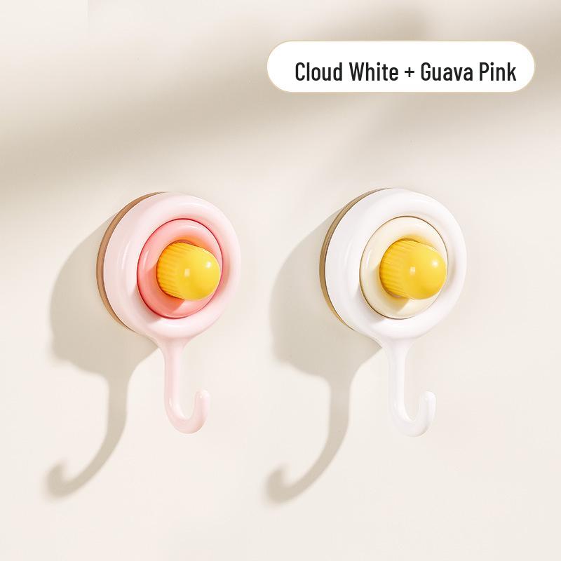 Cartoon Suction Cup Hook: Strong, Reusable, Movable, No-Drill Bathroom & Kitchen Hook