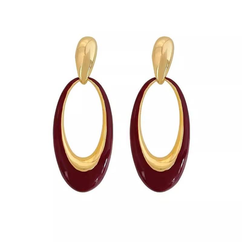 Women's Retro Circle Exaggerated Earrings