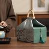 Creative Chinese Style Portable Tea Handbag Large Capacity Tea Can Festival Gift Box Travel Tea Set Cup Retro Storage Bags New