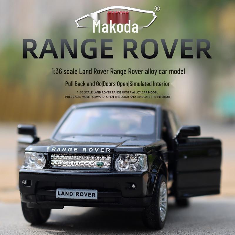 

1:36 Scale Range Rover Alloy Car Model - Pull-Back Toy with Sound and Light for Kids.