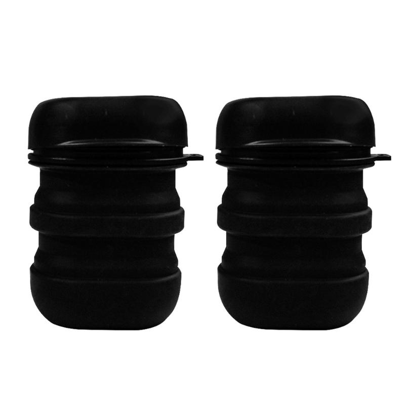 

2PCS Silicone Folding Soap Holder Soap Container for Camping Hiking Outdoor Activity Easy to Carry Space Saving чорний