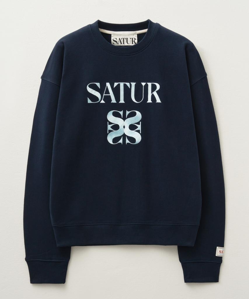 Seteo Classic Logo Sweatshirt Classic Navy