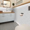 Decorative Mosaic Wall Panels Self-Adhesive PVC Tile Stickers, Waterproof Pattern Decals for Kitchen Bathroom Decal Rental Home Decor, Removable