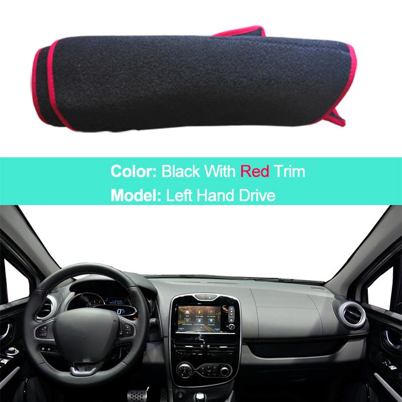 Car Dashboard Cover for Renault Clio Lutecia 4 IV 2013- Carpet Dashboard Pad Sun Protection UV Cushion Car Accessories