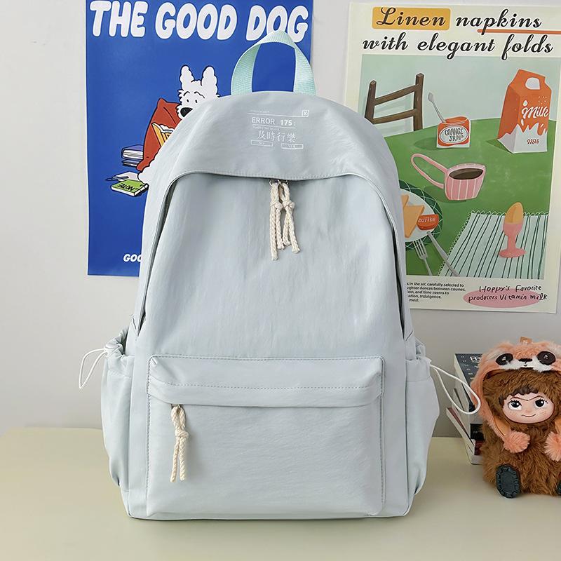 Schoolbag Japanese Ins Simple School Bag Women's Daily Versatile Backpack Middle School College Student Small Fresh Commuter Backpack