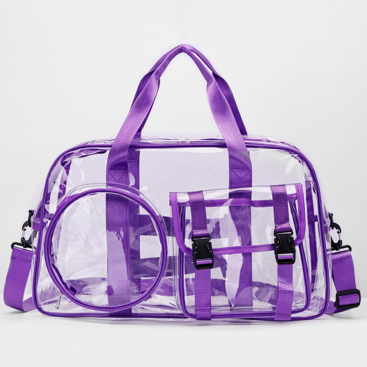 

Solid PVC Nylon Transparent Zipper Fashion Backpacks Hot Sale Creative Design Sense Bags Student Commuting Versatile Backpacks