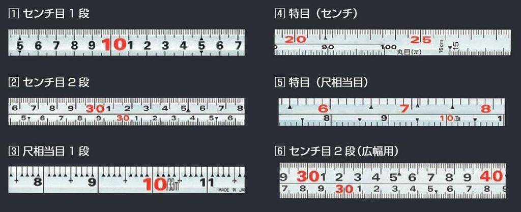 Tajima 50 cm x Jämn Tjocklek Snickarlineal KA-MS6, 6 cm,