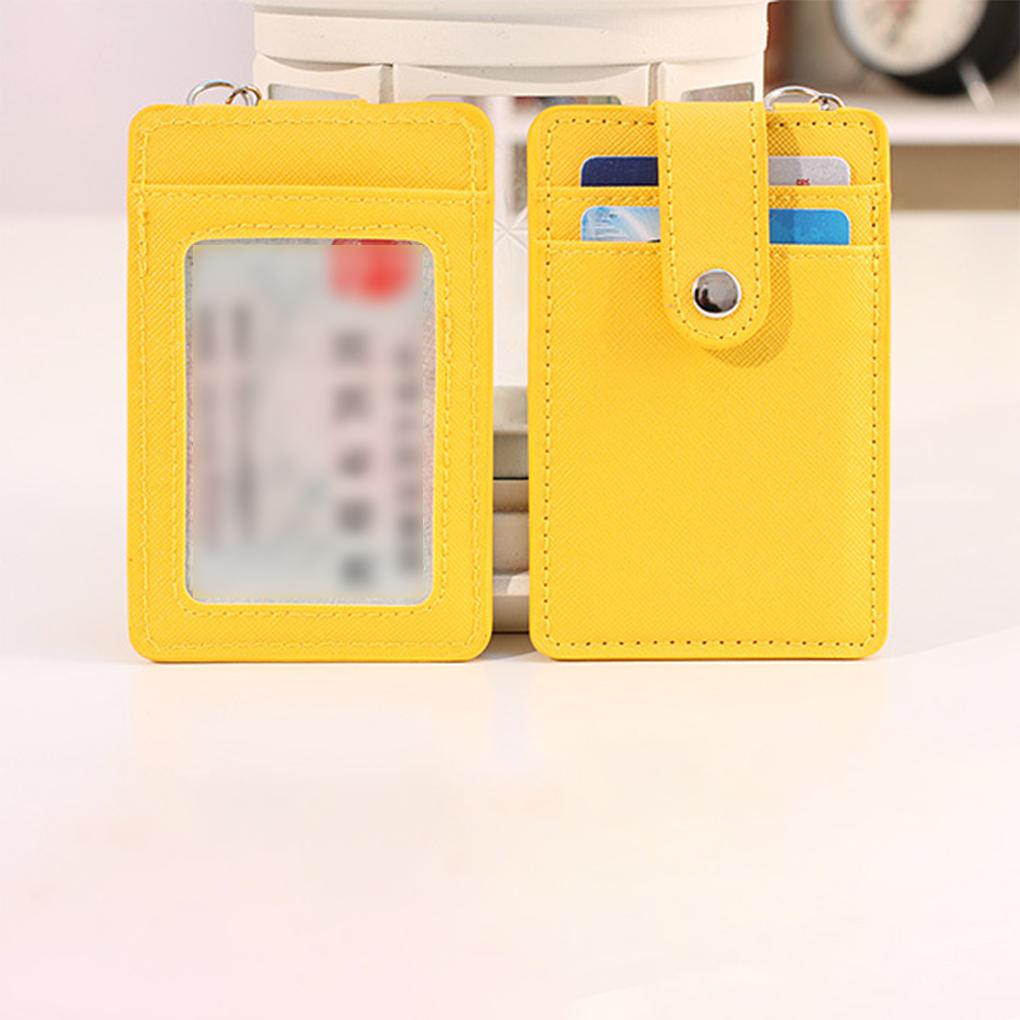 Portable ID Card Holder ID Cards And Bus Cards Easily Accessible With Unique Versatile PU Nice Gifts