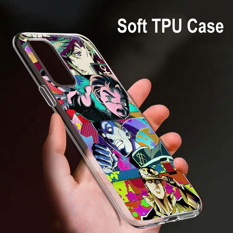 Jojo's Bizarre Adventure Jojo Pro OPPO Reno7 SE 6 5 Z F 4G 5G Find X2 X3 Neo Lite Pro Plus Průhledný Měkký Telefonní Kryt Coque