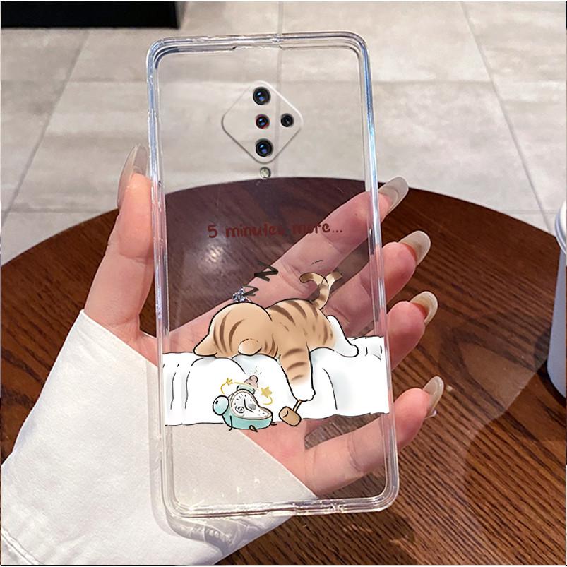 For Vivo S1 Pro Case Vivo 1920 Back Cover Lovely Clear Silicone Case For Vivo V17 Russia Bumper Coque For Vivo X50 Lite Fundas