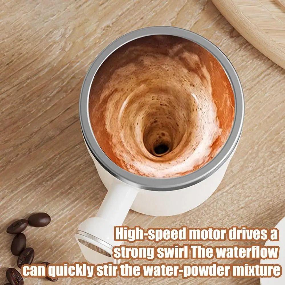 Dust-proof Lid Automatic Stirring Cup Temperature Measurement Rotating Blender Cup Office