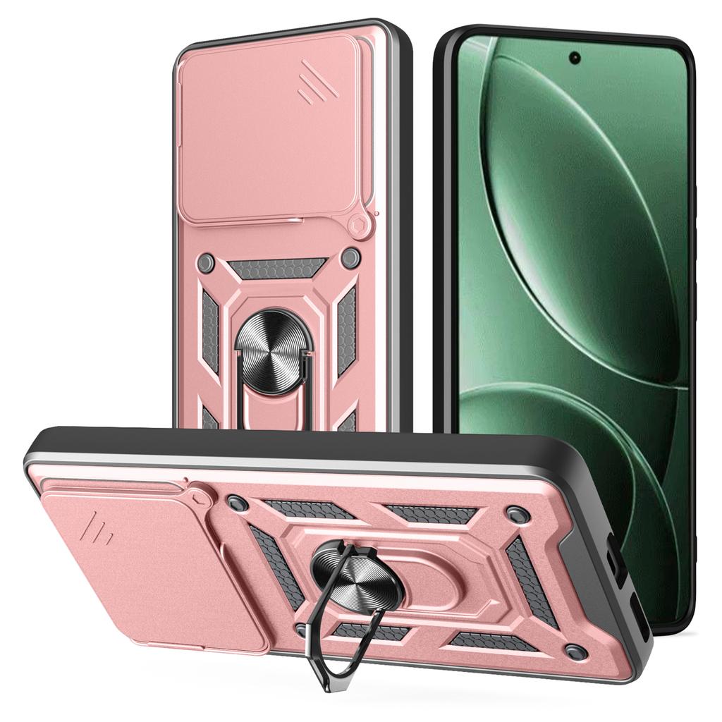 AMORUS Kickstand Case For Xiaomi Redmi K80 5G/Poco F7 Pro 5G PC+TPU Phone Cover with Camera Lens Slider