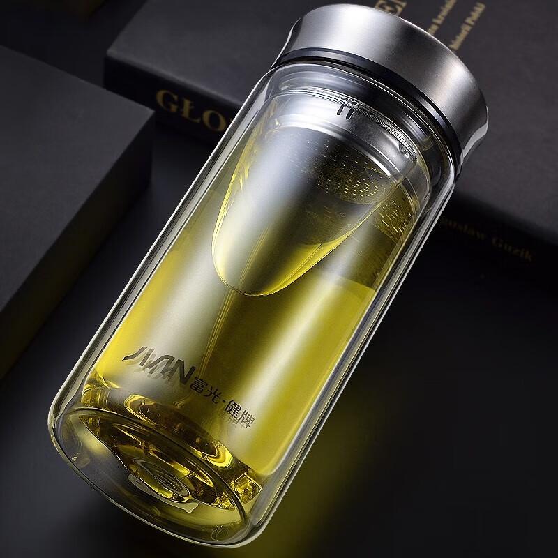 Fuguang Double-Layer Glass Tea Infuser Bottle