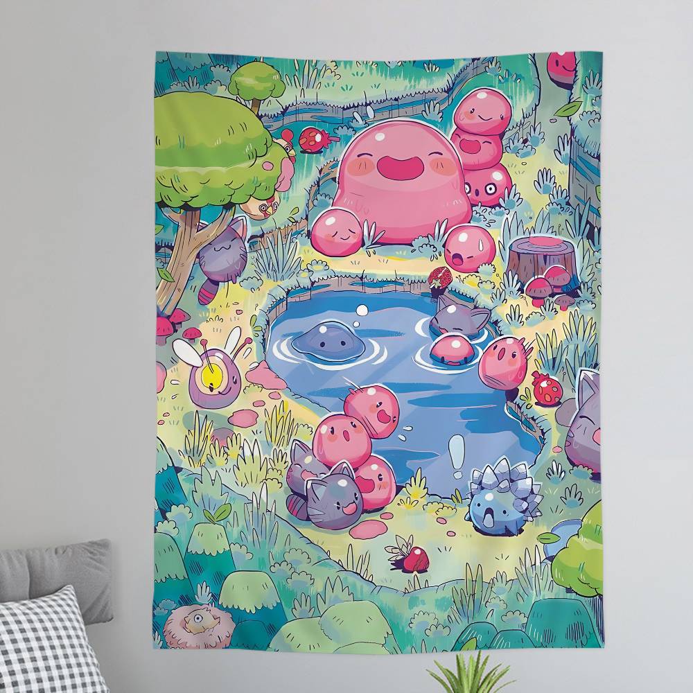 Game SSlime Rancher Hanging Bohemian Tapestry Hanging Tarot Hippie Wall Rugs Dorm Home Decor