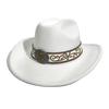 Spring And Summer Monsoon Woolen Cowboy Hat Men And Women Couple Ethnic Style Curved Brim Top Hat Sun Hat Jazz Hat