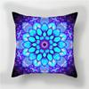 Home Decoration Pillow Case Contrast Flower Print Cushion Cover Car Office Gradient