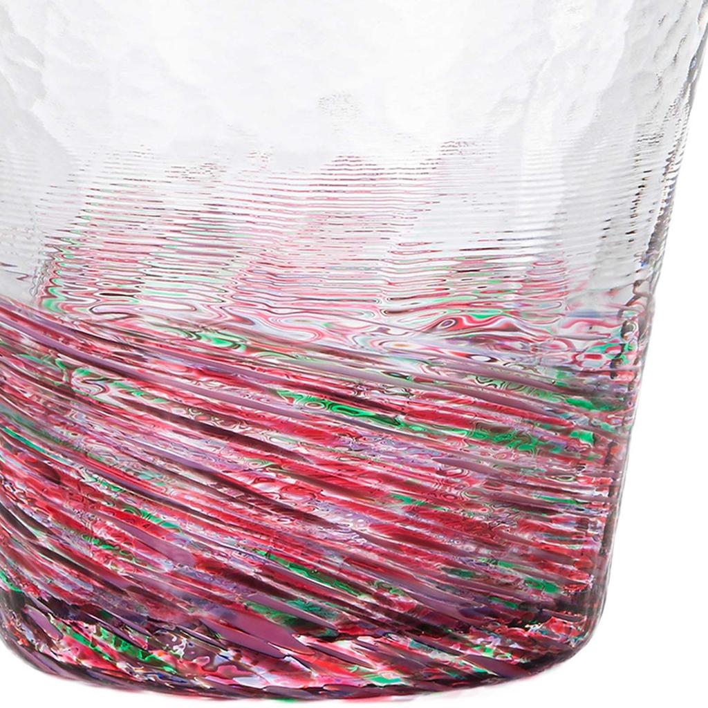 Aderia Glasware Sechs Farben Blume Geschenk Hergestellt in Tohoku Mutsu Naturmotiv Geblasene Traditionelle Glaskunst Geburtstag Hochzeit Paar Geschenk (ADERIA) [Tsugaru