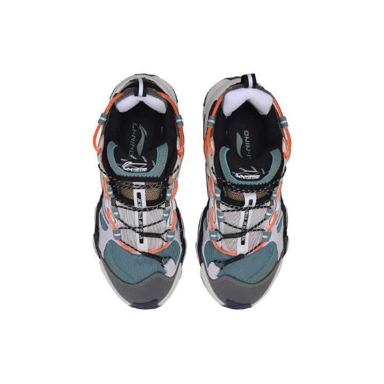 New LiNing X Claw Shock Absorbers Slip Resistant Low Top Casual Shoes Women's Brown Green Orange AGLQ014-4