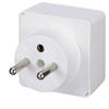 Adaptateur de voyage - BACHMANN - 921.005 - 16 A - Universel - Plastique blanc