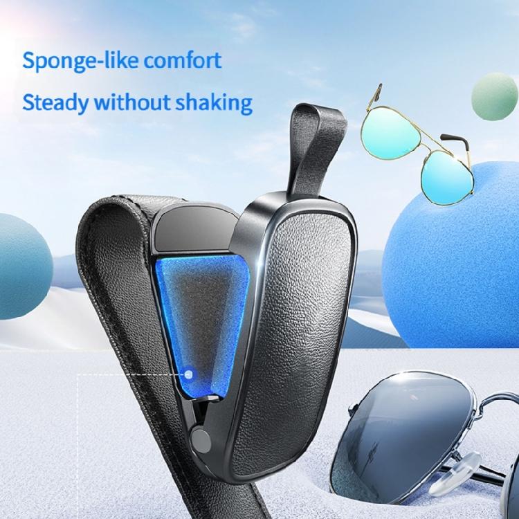 Automotive Magnetic Eyewear Organizers Leather Trimmed Dashboard Clip Universal Fitment Hassle Less Setups Quick Install