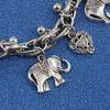 Vintage Kupfer Goldfarben Fußkettchen für Damen Elefantenanhänger Charms Kastenketten Strand Sommer Fußknöchel Armband Schmuck