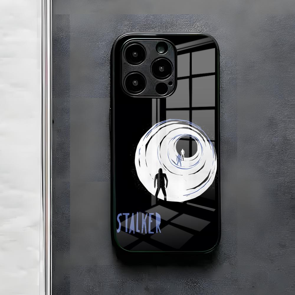 

Ігровий чохол для телефону S-Stalker для IPhone 17 Air 16 E Pro Max 15 14 13 Mini 12 Pro 11 Max Plus Чорна скляна кришка iPhone 13 Mini