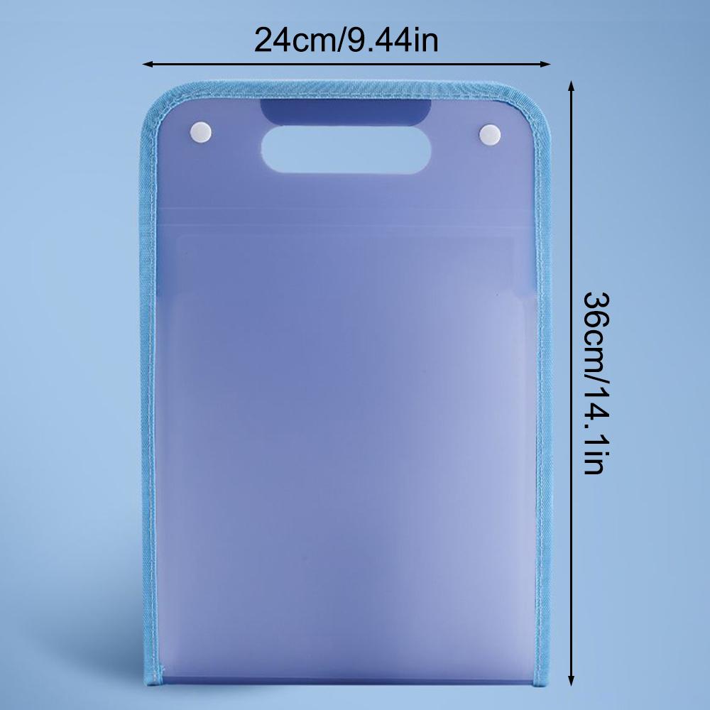 Handheld Organ Bag Folder A4 Large Capacity Student Exam Paper Storage Bag 13 Layers Ticket File Classification Storage Bag
