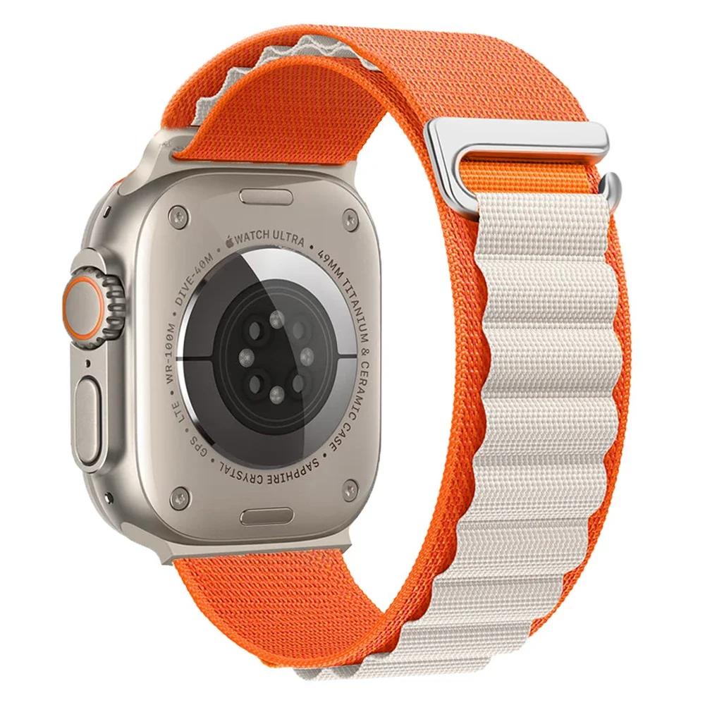 Alpine Loop Strap For Apple Watch Ultra 3 Band 49mm 11 10 9 8 7 46mm 42mm 45mm 41mm Nylon Sport Bracelet iWatch 6 5 SE 44mm Belt