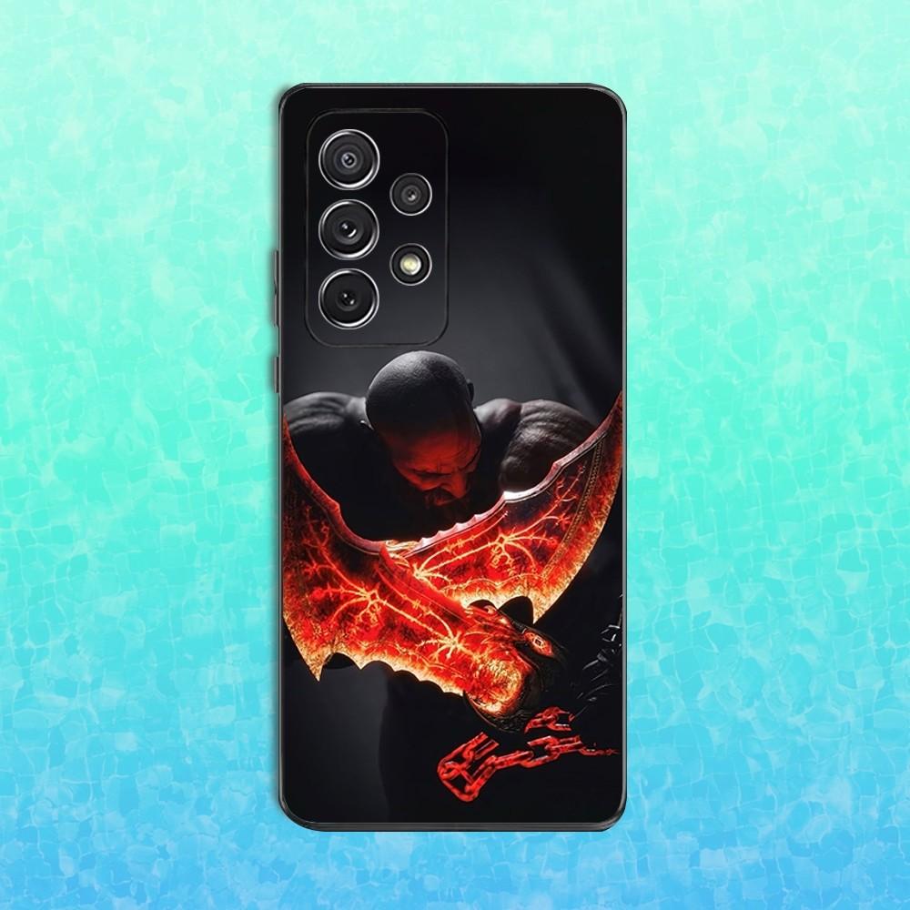 Game God OF W-Wars Phone Case For Samsung S25,S24,S23,S22,S21,S20,S10,Ultra,Plus,Lite,FE,Soft Silicone Black Cover