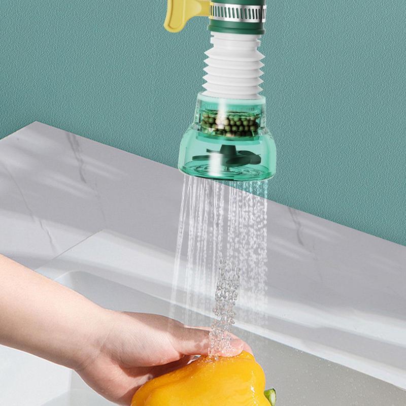 Wasserhahnfilter Spritzwassergeschützt 360 Grad Drehbar Ausziehbarer Wasserhahnverlängerer Universal Küche Maiwanshi Filter Wasserreiniger