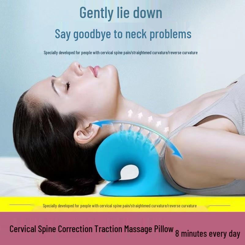C-Shaped Cervical Vertebra Neck and Shoulder Massager Pillow